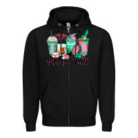 Black nurse fuel coffee cups Zipper Hoodie - Zillion Design Studio