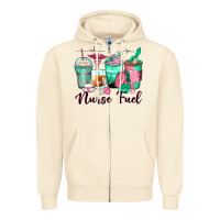Sandshell nurse fuel coffee cups Zipper Hoodie - Zillion Design Studio