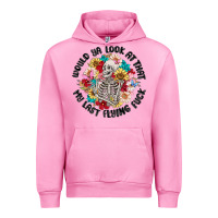 Fuchsia Pink would ya look at that my last flying fuck Urban Hoodie - MaliasSmallBusiness