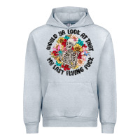 Heather Grey would ya look at that my last flying fuck Urban Hoodie - MaliasSmallBusiness