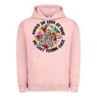 Pigment Salmon would ya look at that my last flying fuck Urban Hoodie - MaliasSmallBusiness