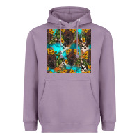 Lavender western bison and sunflowers seamless pattern Heavyweight Hoodie - HRA Design Shop