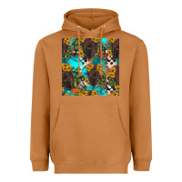 Meerkat western bison and sunflowers seamless pattern Heavyweight Hoodie - HRA Design Shop