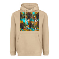 Mushroom western bison and sunflowers seamless pattern Heavyweight Hoodie - HRA Design Shop
