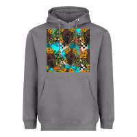 Storm western bison and sunflowers seamless pattern Heavyweight Hoodie - HRA Design Shop