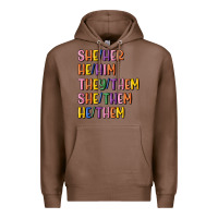 Chestnut lgbtq pronouns Premium Hoodie - MaliasSmallBusiness
