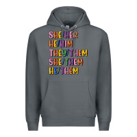 Rock lgbtq pronouns Premium Hoodie - MaliasSmallBusiness