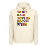 Sandshell lgbtq pronouns Premium Hoodie - MaliasSmallBusiness