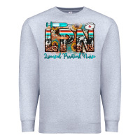 Heather Grey lpn licensed practical nurse Premium Sweatshirt - JahusDesignShop