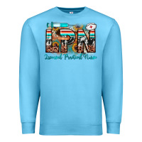 Ocean Blue lpn licensed practical nurse Premium Sweatshirt - JahusDesignShop
