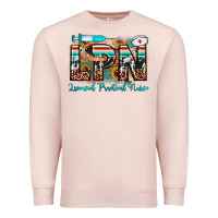 Pale Pink lpn licensed practical nurse Premium Sweatshirt - JahusDesignShop