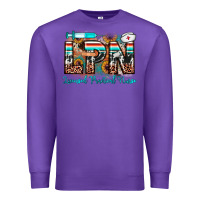 Purple lpn licensed practical nurse Premium Sweatshirt - JahusDesignShop