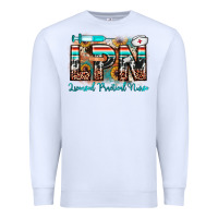 White lpn licensed practical nurse Premium Sweatshirt - JahusDesignShop