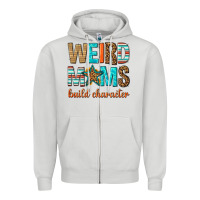 Dove Grey weird moms build character Zipper Hoodie - texasbilliewilder