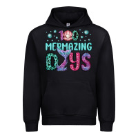 Black 100 mermazing days Urban Hoodie - MaliasSmallBusiness