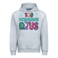 Heather Grey 100 mermazing days Urban Hoodie - MaliasSmallBusiness