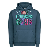 Pigment Midnight Navy 100 mermazing days Urban Hoodie - MaliasSmallBusiness