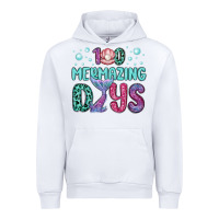 White 100 mermazing days Urban Hoodie - MaliasSmallBusiness