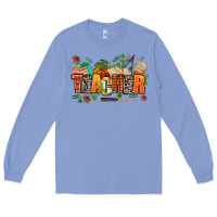 Colony Blue fall teacher Long Sleeve Tee - AdoDesignShop