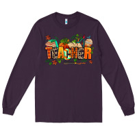 Plum fall teacher Long Sleeve Tee - AdoDesignShop
