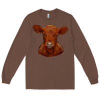 Chestnut red angus calf Long Sleeve Tee - RanaPortraitStore