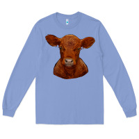 Colony Blue red angus calf Long Sleeve Tee - RanaPortraitStore