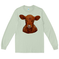 Matcha red angus calf Long Sleeve Tee - RanaPortraitStore