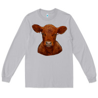 Moon Dust red angus calf Long Sleeve Tee - RanaPortraitStore