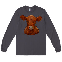 Smoke red angus calf Long Sleeve Tee - RanaPortraitStore