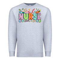 Heather Grey easter nurse Premium Sweatshirt - Artiststas