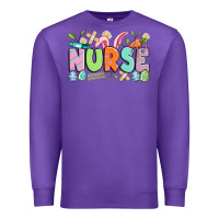 Purple easter nurse Premium Sweatshirt - Artiststas
