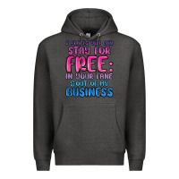 Charcoal Heather 2 places you can stay for free in your lane and ou Premium Hoodie - MaliasSmallBusiness