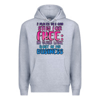 Heather Grey 2 places you can stay for free in your lane and ou Premium Hoodie - MaliasSmallBusiness