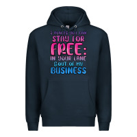 Navy 2 places you can stay for free in your lane and ou Premium Hoodie - MaliasSmallBusiness