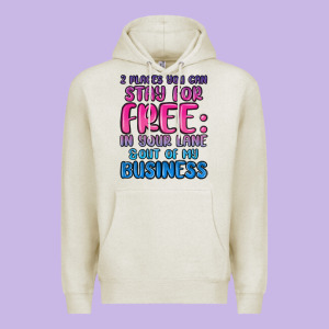 2 Places You Can Stay For Free In Your Lane And Ou Premium Hoodie Designed By Maliassmallbusiness