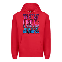 Red 2 places you can stay for free in your lane and ou Premium Hoodie - MaliasSmallBusiness