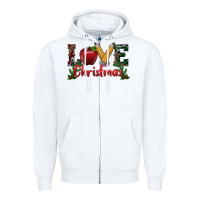 White love christmas teacher Zipper Hoodie - RanaPortraitStore
