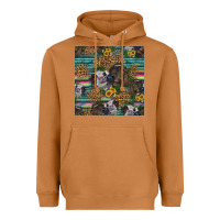 Meerkat western two cute heifers seamless pattern Heavyweight Hoodie - HRA Design Shop
