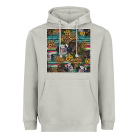 Moon Dust western two cute heifers seamless pattern Heavyweight Hoodie - HRA Design Shop
