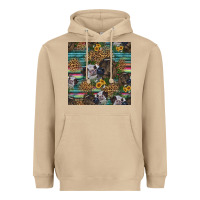 Mushroom western two cute heifers seamless pattern Heavyweight Hoodie - HRA Design Shop