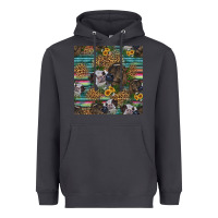 Smoke western two cute heifers seamless pattern Heavyweight Hoodie - HRA Design Shop