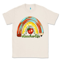 Natural teacher life with rainbow Classic Tee - texasbilliewilder
