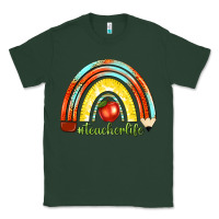Sports Green teacher life with rainbow Classic Tee - texasbilliewilder