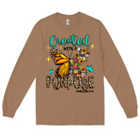 Toasted Coconut created with a purpose ephesians 2 10 Long Sleeve Tee - RanaPortraitStore