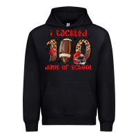 Black i tackled 100 days of school Urban Hoodie - MaliasSmallBusiness