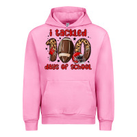 Fuchsia Pink i tackled 100 days of school Urban Hoodie - MaliasSmallBusiness