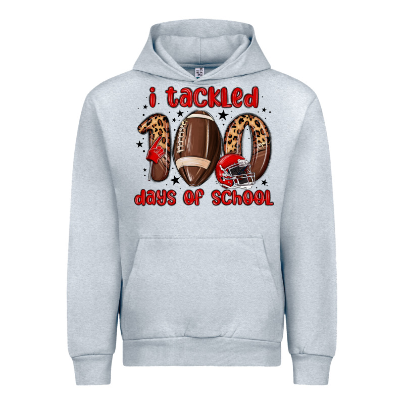 I Tackled 100 Days Of School Urban Hoodie by MaliasSmallBusiness | Teevron