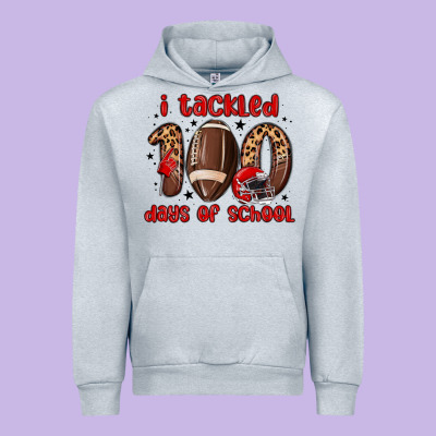 I Tackled 100 Days Of School Urban Hoodie Designed By Maliassmallbusiness