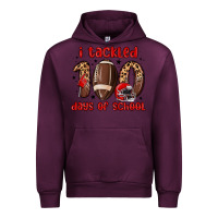 Mauve Wine i tackled 100 days of school Urban Hoodie - MaliasSmallBusiness
