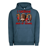 Pigment Midnight Navy i tackled 100 days of school Urban Hoodie - MaliasSmallBusiness